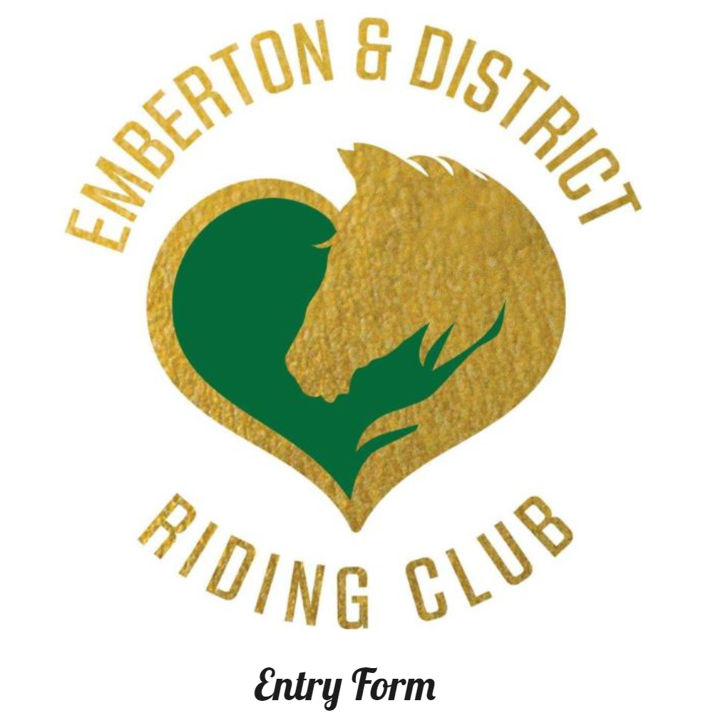 Emberton and District Riding Club (EDRC) entry form image